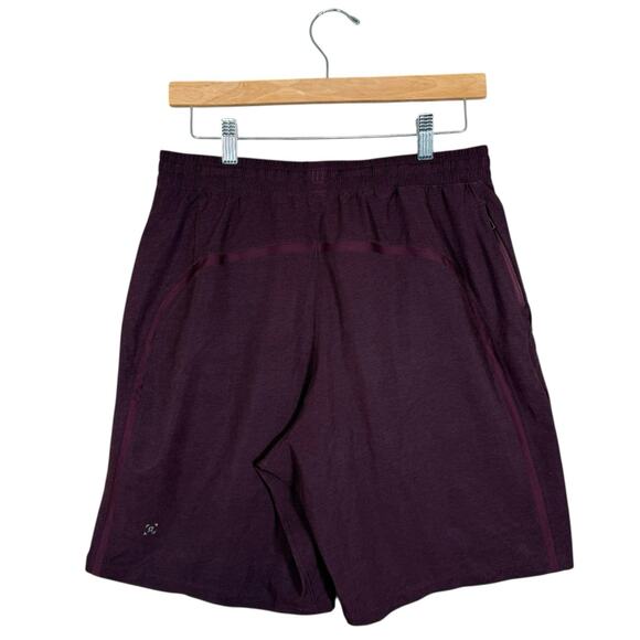 Lululemon Men’s Shorts Wine Color Recycled Polyester Medium Athletic Running M - Picture 3 of 7